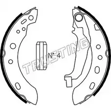 Тормозные колодки, комплект TRUSTING 067.189 1748265 7UNR9 29D 8S4