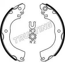Тормозные колодки, комплект TRUSTING R8BHD38 067.204 1748282 EK6 YXJ0