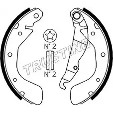 Тормозные колодки, комплект TRUSTING 1748305 AL04ZCH 073.166 HTSZ FZK