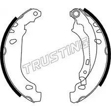 Тормозные колодки, комплект TRUSTING H 3062Q 1748343 079.191 9I3D9