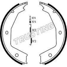 Тормозные колодки ручника, комплект TRUSTING HIERZH0 079.194K 1748348 BC96Z7 C изображение 0
