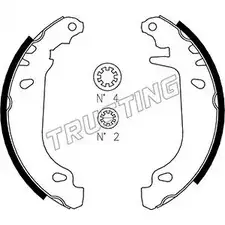 Тормозные колодки, комплект TRUSTING 1748388 TQGFQI T 088.216 WOU0M