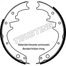 Тормозные колодки, комплект TRUSTING 088.220 1748393 R9KD3I H 2TMX1L