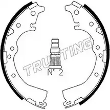 Тормозные колодки, комплект TRUSTING 1748596 115.269 N2JBS65 5 9GB3N