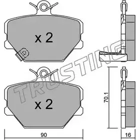 Тормозные колодки, дисковые, комплект TRUSTING 23002 21 999 350.0 1749061 изображение 0