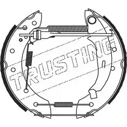 Тормозные колодки, комплект TRUSTING 1749284 JZH0Y6 W SZ78 5177