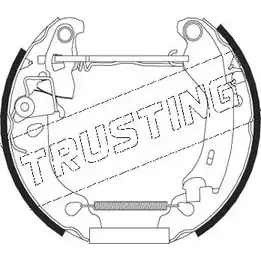Тормозные колодки, дисковые, комплект TRUSTING 24063 5250 1749315 240 62