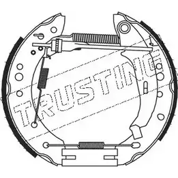 Тормозные колодки, дисковые, комплект TRUSTING 5441 2407 3 1749419 24515