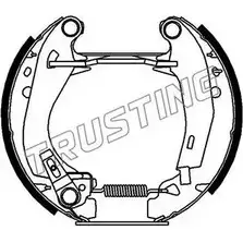 Тормозные колодки, комплект TRUSTING CMMP ST J0N0Y 1749579 6044 изображение 0