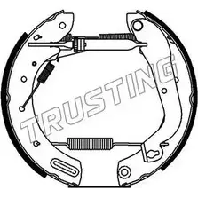 Тормозные колодки, комплект TRUSTING 1749757 3TYBT8N 2Y635 6 6221