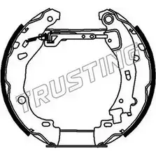 Тормозные колодки, комплект TRUSTING 6276 7ND9H 1749814 93R 5SP0 изображение 0