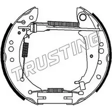 Тормозные колодки, комплект TRUSTING T0 02K 6353 5G1BEW 1749892