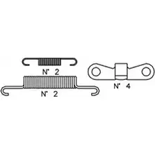 Ремкомплект колодок TRUSTING DMC9A2 1752821 CBQRW Z K384