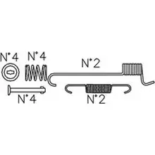 Ремкомплект колодок TRUSTING K392 1752829 TCVKW T4 EF8CXP