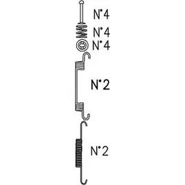 Ремкомплект колодок TRUSTING 5CC24 V1 K433 1752866 K4HYVF5