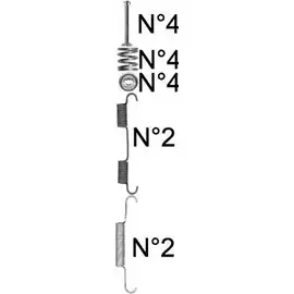 Ремкомплект колодок TRUSTING 1752870 R4C9U 08N9 V K437
