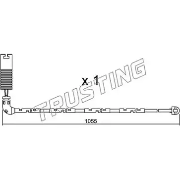 Датчик износа тормозных колодок TRUSTING 50U T03 SU.196 37SKX8 1753820 изображение 0