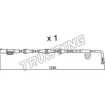 Датчик износа тормозных колодок TRUSTING 1753854 ES KFFS FJ1OYZ SU.257