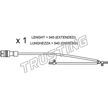 Датчик износа тормозных колодок TRUSTING 1753858 LQ U09T OYLPHDL SU.262