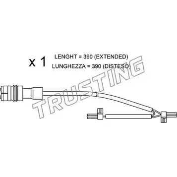 Датчик износа тормозных колодок TRUSTING JA3KKFC 8F I78T SU.264 1753859