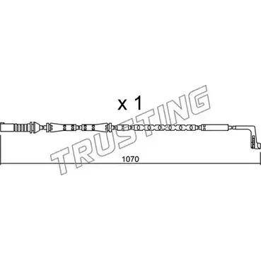 Датчик износа тормозных колодок TRUSTING SU.285 B7S1TZ P67XA P 1753875 изображение 0