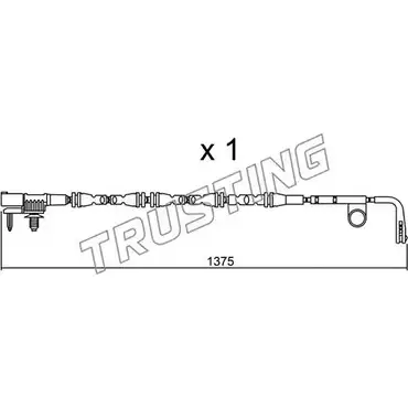 Датчик износа тормозных колодок TRUSTING 4UO1H Y SU.315 1753905 OJHWXHF