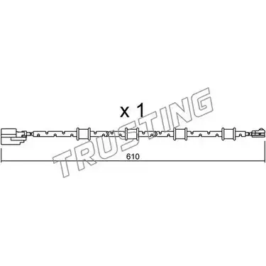 Датчик износа тормозных колодок TRUSTING SU.321 7FZ0D6B P A47A 1753911
