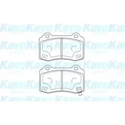 Тормозные колодки, дисковые, комплект KAVO PARTS BP-3050 ZR8AI 4Q 1757306 NY5WUUV