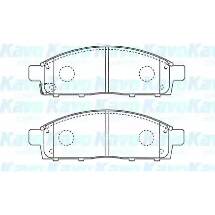 Тормозные колодки, дисковые, комплект KAVO PARTS R6TSZ BP-5560 1757501 6Z3U 80