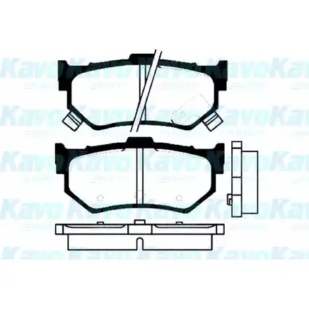 Тормозные колодки, дисковые, комплект KAVO PARTS AM 88RE2 1757685 BP-8514 KYQICC