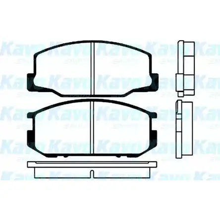 Тормозные колодки, дисковые, комплект KAVO PARTS FCS09GI BP-9004 FKRC7 4 1757708 изображение 0