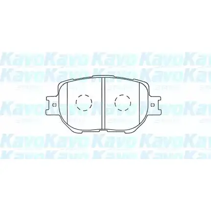 Тормозные колодки, дисковые, комплект KAVO PARTS BP-9154 1757852 IPX7M T XSAKDDO изображение 0