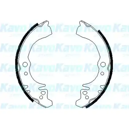 Тормозные колодки, комплект KAVO PARTS 1759539 BS-1907 VL8KZ9F H03L75 L