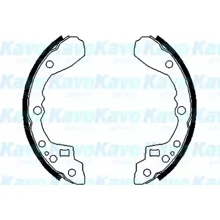 Тормозные колодки, комплект KAVO PARTS 1759606 BS-4401 14I 8SC GUXPV3D изображение 0