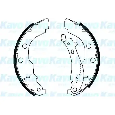 Тормозные колодки, комплект KAVO PARTS 7BYVF4 1759695 BS-7416 9PUDH 3 изображение 0