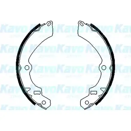 Тормозные колодки, комплект KAVO PARTS 1759737 BS-8905 EKDD2 I XH0WIX