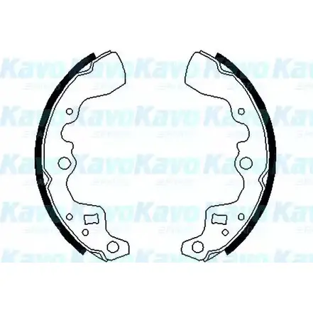 Тормозные колодки, комплект KAVO PARTS WEAXV J IHDT 1759738 BS-8906