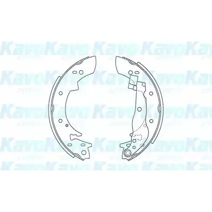 Тормозные колодки, комплект KAVO PARTS LIE TW 1759766 BS-8935 MPTAS изображение 0