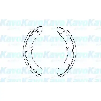 Тормозные колодки, комплект KAVO PARTS 1759805 KI E4A8 BS-9934 L4W9XO изображение 0