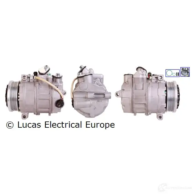Компрессор кондиционера LUCAS ELECTRICAL 196227 5708279234762 NT8AMK I acp918