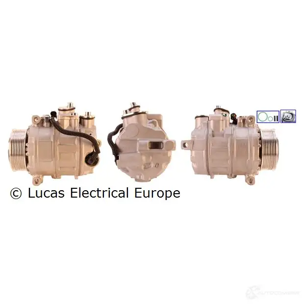 Компрессор кондиционера LUCAS ELECTRICAL acp01023 195374 E467 VM изображение 0