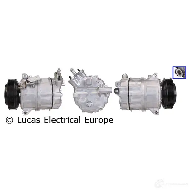 Компрессор кондиционера LUCAS ELECTRICAL acp01080 195428 D5P ZC изображение 0