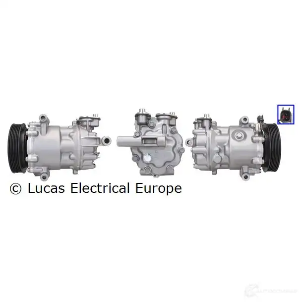Компрессор кондиционера LUCAS ELECTRICAL 195397 AOBDCI 2 acp01046
