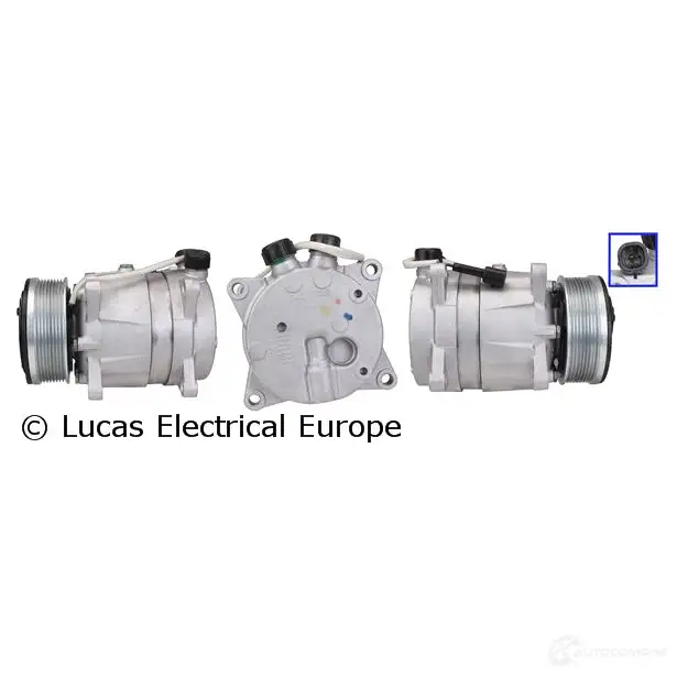Компрессор кондиционера LUCAS ELECTRICAL GY6 3P 1424857542 acp01075