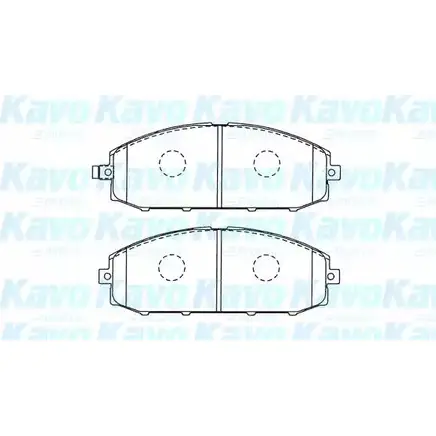 Тормозные колодки, дисковые, комплект KAVO PARTS TTG2U79 KBP-6610 1767473 MRK XSO изображение 0