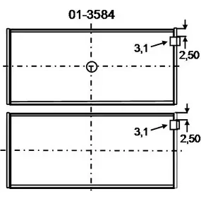 Подшипник GLYCO 01-3584 L37ZO NP 1774765 изображение 0