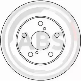 Тормозной диск A.B.S. Q1A V7 16549 UKFEKY 1793844