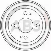 Тормозной барабан A.B.S. HI9EL 1800032 2380-S 7 9OIE