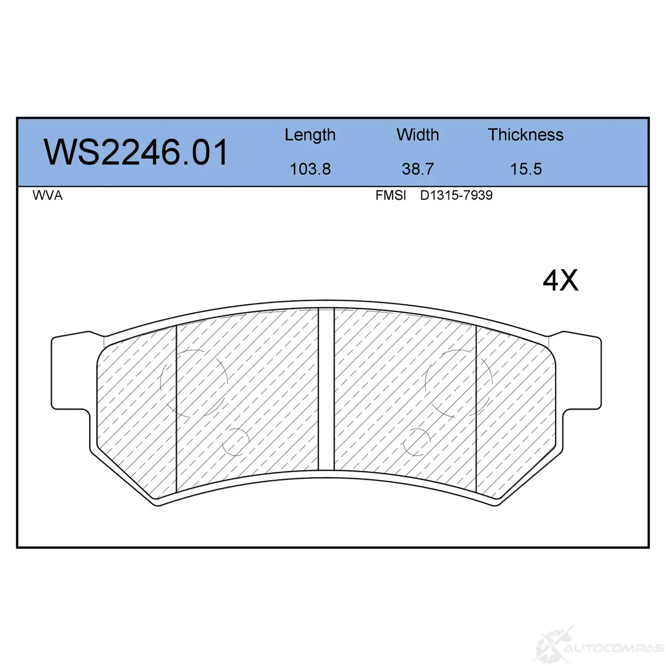 Колодки тормозные дисковые | зад | JEENICE WS2246.01 UNURZ S 1439931950