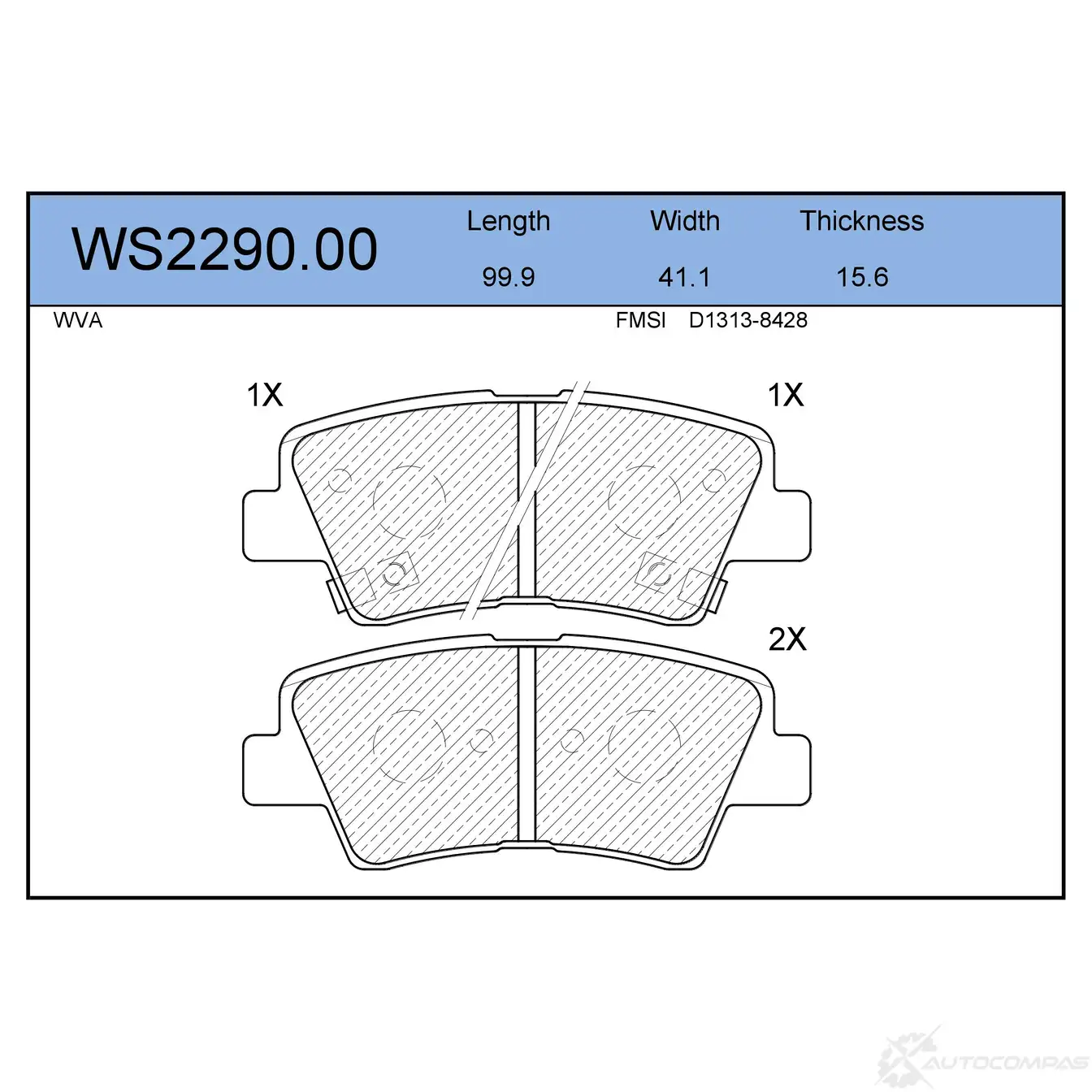 Колодки тормозные дисковые | зад | JEENICE SFI9Z K WS2290.00 1439932795